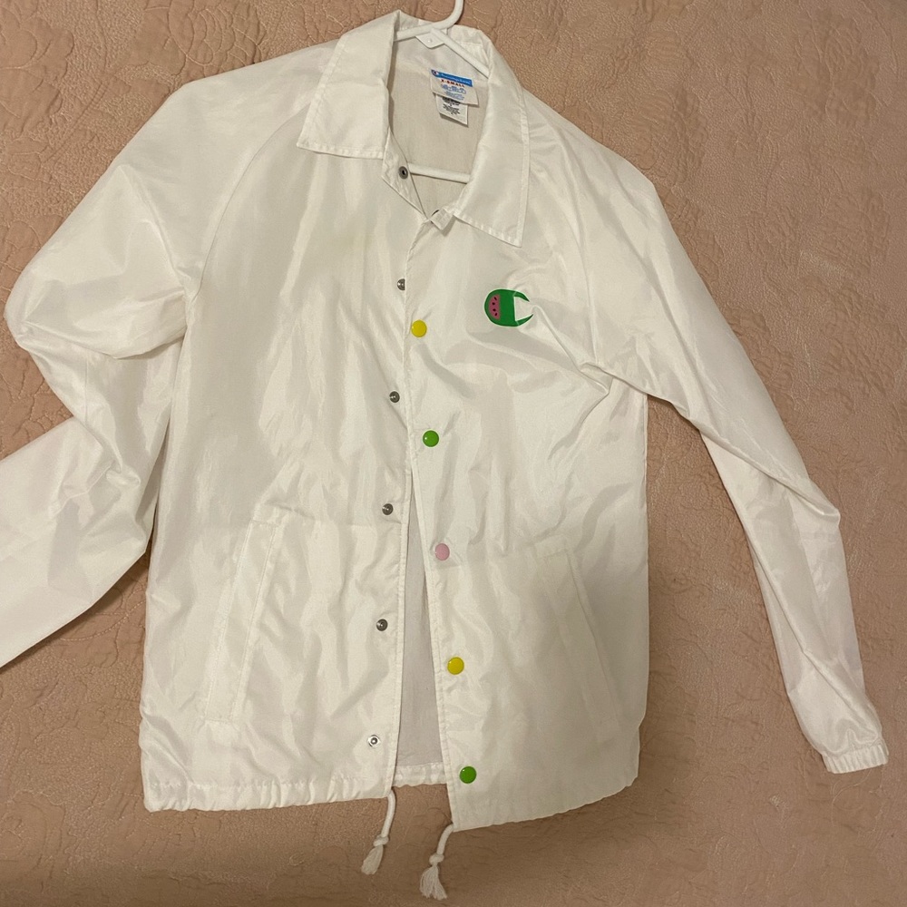 Never worn champion plastic jacket